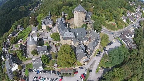 Schloss Burg Castle Solingen Germany Aerial Video Youtube