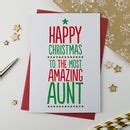 Aunt And Uncle Christmas Card By A Is For Alphabet Notonthehighstreet Com