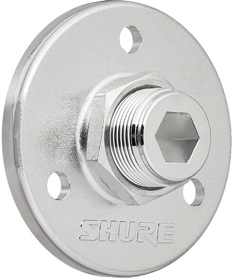 Shure A12 Small 58 27 Threaded Mounting Flange Matte Silver Amazon