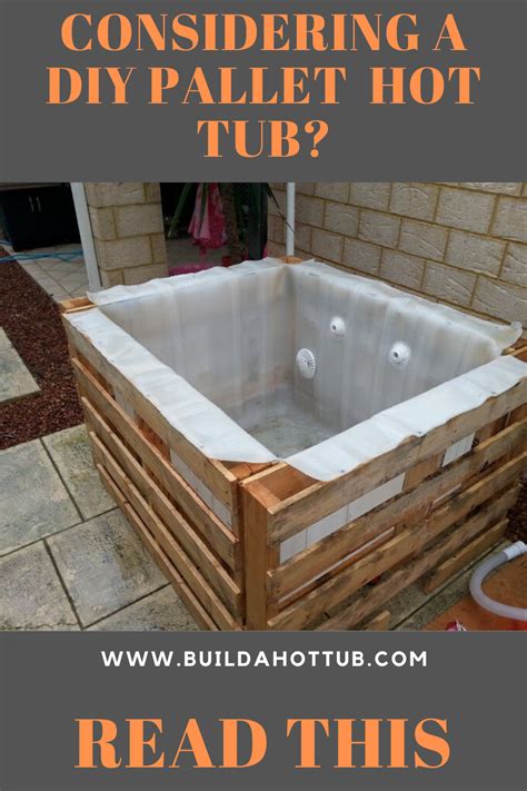 Build A Diy Pallet Hot Tub Diy Hot Tub Hot Tub Backyard Hot Tub Plans