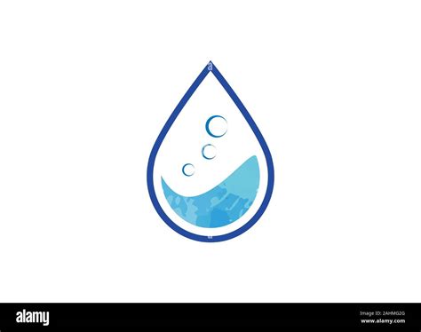 Abstract Water Drop Logo Sign Symbol On White Background Water Drop