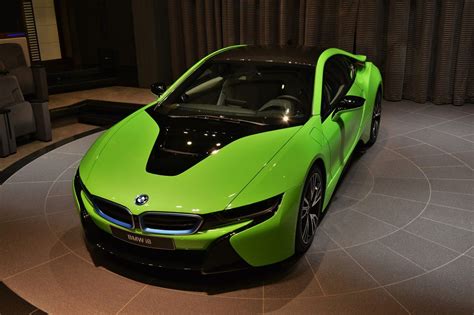 The 2016 Bmw I8 Lime Green Sports Car This Would Be A Pretty Good