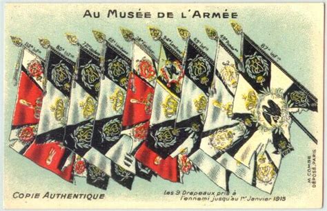 Wwi The Flags Of The French Infantry Troops During World War 1