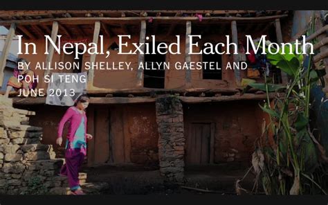 Chaupadi Nepali Women S Monthly Exile Pulitzer Center