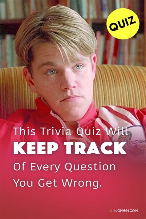 This Trivia Quiz Will Keep Track Of Every Question You Get Wrong Good