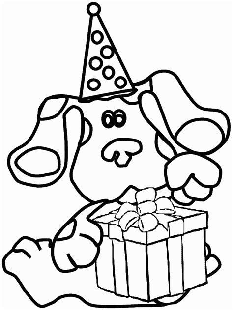 Blues Clues Coloring Pages Birthday