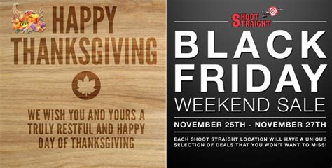 What Stores Will Have Black Friday Deals On Thanksgiving - Shoot Straight : Blog: Happy Thanksgiving & Bountiful BLACK FRIDAY SALE