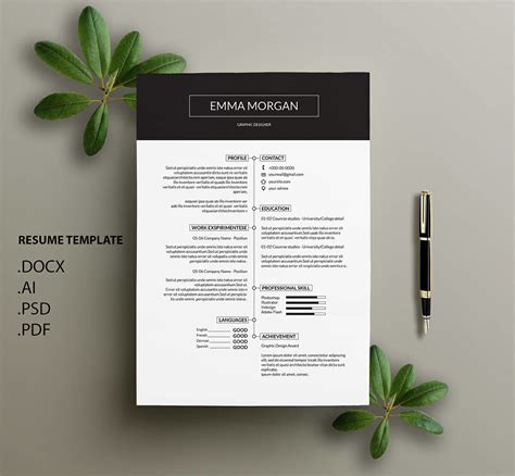 Minimalist Professional Resume Template