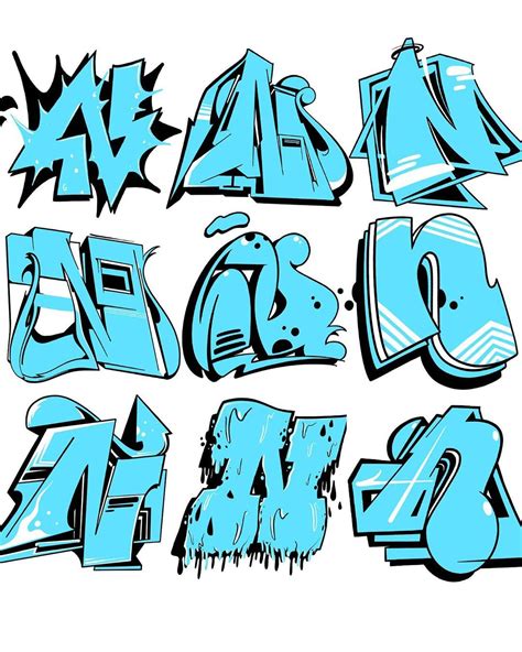 Graffiti Font Letter N
