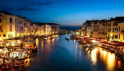 Premium Photo Grand Canal At Night Venice