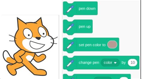 😺😺how To Use Pen Block Scratch😺😺 Youtube