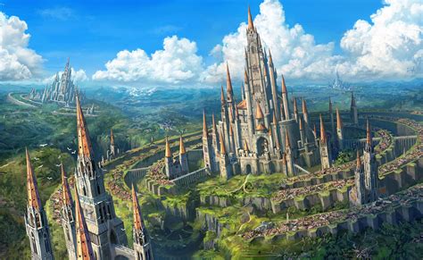 Gear By Taewon Hwang Fantasy Castle Fantasy Landscape Fantasy City