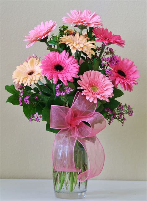 An Arrangement Of Gerberas In Shades Of Pink Made By Willow Branch