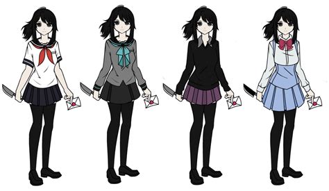 Yandere Chans Uniforms Yandere Yandere Simulator Anime Outfits