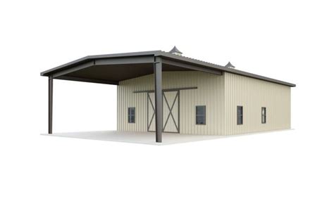 60x100 Barn Kit With Monitor Roof Quick Prices Gensteel Mobile