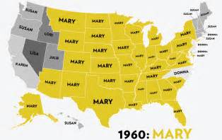 Time Lapse Map Shows How Americas Most Popular Girls Names Since 1960