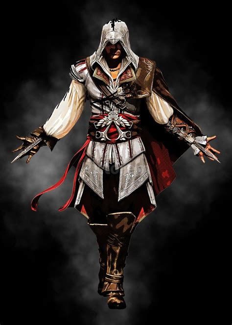 Ezio Auditore Da Firenze Assassins Creed Gunawan Rb Print Assassins
