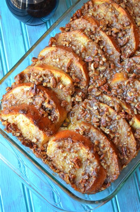 The Savvy Kitchen Baked French Toast Casserole With Praline Topping