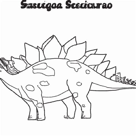 Encha Seu Dia De Cores Desenhos Do Stegosaurus Para Colorir