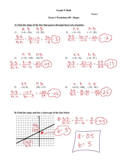 Grade 9 Maths Worksheets