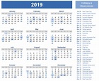 2019 Calendar - AmazonAWS