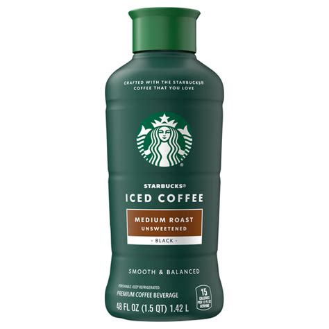 Save On Starbucks Iced Coffee Beverage Medium Roast Black Unsweetened