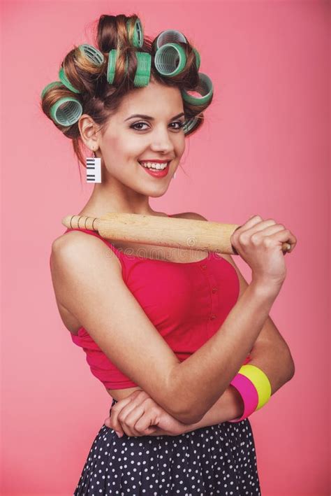 Pin Up Girl Stock Photo Image Of Beautiful Copy Domestic 236974154