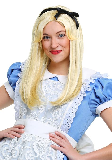 deluxe alice wig for adults