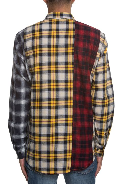 Pink Dolphin Flannel Tri Tone Flannel 20 Yellow