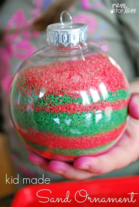 Kids Homemade Christmas Ornaments Mess For Less