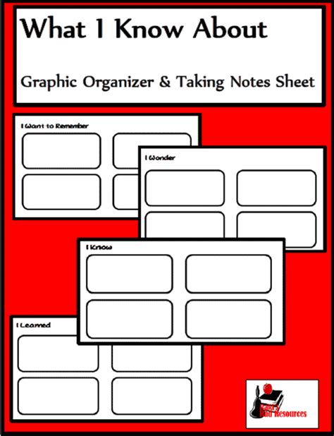 Graphic Organizers For Any Subject Classroom Freebies