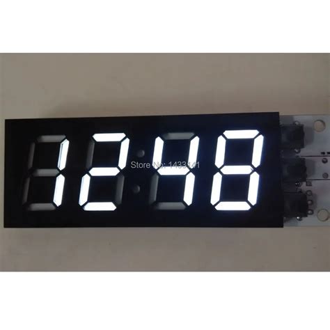 White 08 Inch 7 Segment Led Display4 Digits Clock With A Time