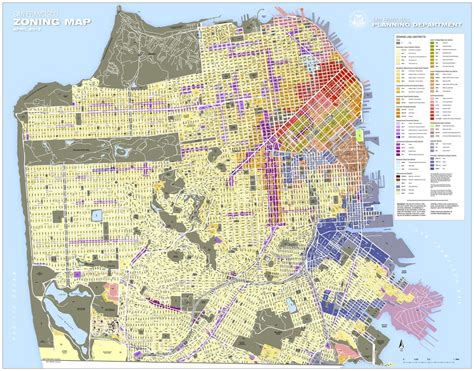 San Francisco Land Use Map Tourist Map Of English