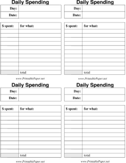 Microsoft Excel Templates 8 Daily Budget Spread Sheet Excel Templates