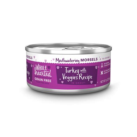 It comes in 5lb, 14lb, and 28lb bags, allowing you to try a smaller option to see if it is suited to your dog before buying a bigger bag, and is a natural recipe full of great, beneficial ingredients. WholeHearted All Life Stages Grain-Free Turkey with ...