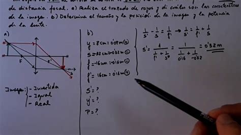 FÍsica 2º Bachillerato Problema De Óptica GeomÉtrica Cálculo De
