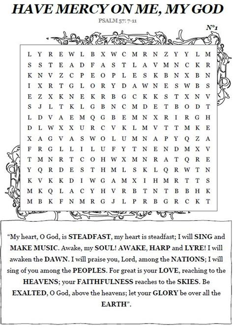 Free Bible Word Search Puzzles For Children