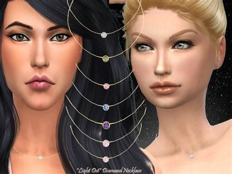 Light Dot Diamond Necklace By Alin2 At Tsr Sims 4 Updates Sims