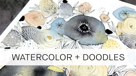 Video Demo By Ceecee Watercoloring With Doodling Doodle Art