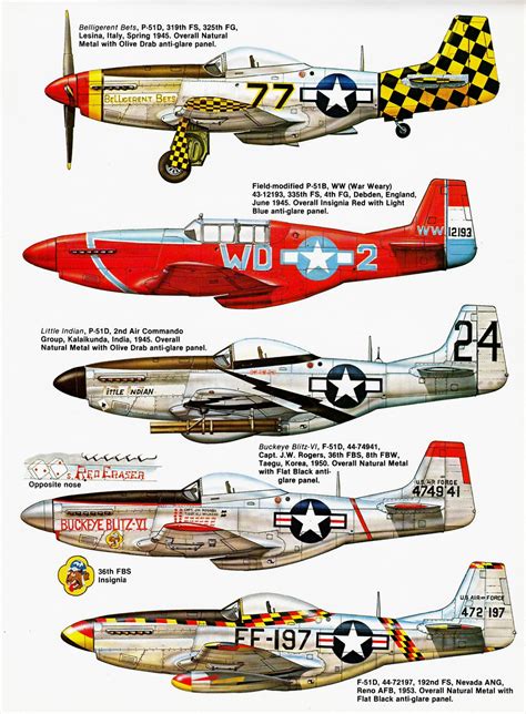 Squadron Signal N° 45 P 51 Mustang Vintage Aircraft Wwii Airplane