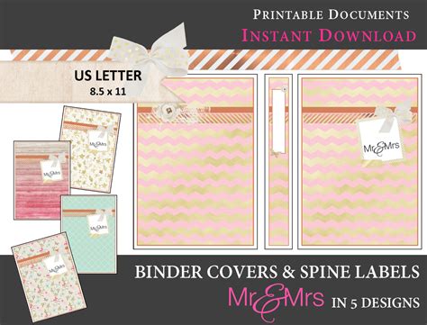 Printable binder spine labels template monster editable and small. Printable Binder Covers & Spine Label Inserts by ...