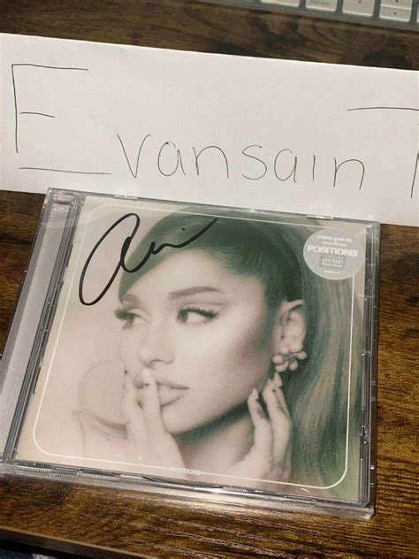 Ariana Grande Positions Signed Cd Sealed In Hand 3787818642