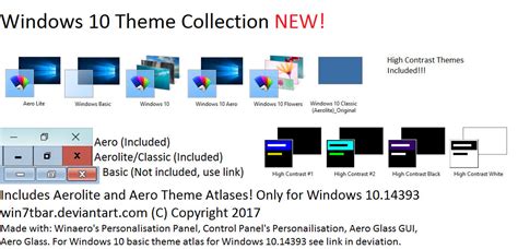 Windows 10 Theme Collection For Win 10 Updated By Win7tbar On Deviantart