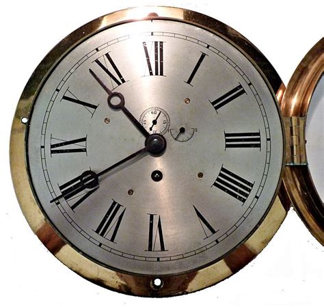 The Earliest Boston Clock Co 10 Inch Ships Clock Known Land And Sea Collection