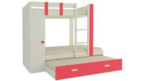 Adona Evita Twin Bunk Bed Wtrundle Pullout Cum Wardrobe At Rs 4999900