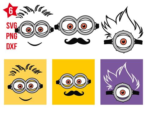 Minion Despicable Me Face Eyes Svg Vectorency Riset