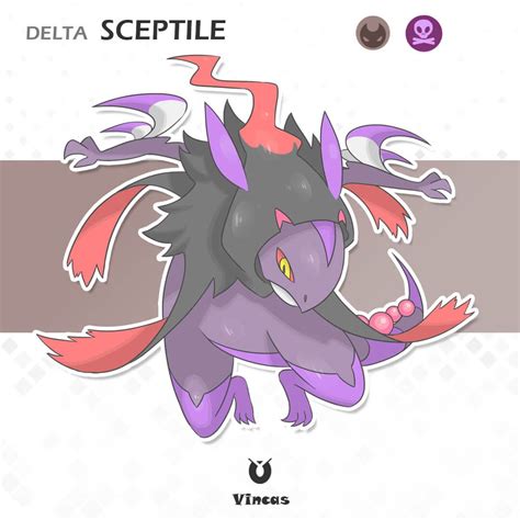 Delta Sceptile Vincas Poses Delta Pokemon