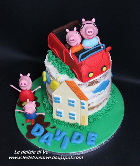 Peppa Pig Naked Cake Decorated Cake By Le Delizie Di Ve Cakesdecor