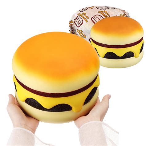 Cutie Creative Squishy Cheese Beef Burger Humongous Giant Hamburger
