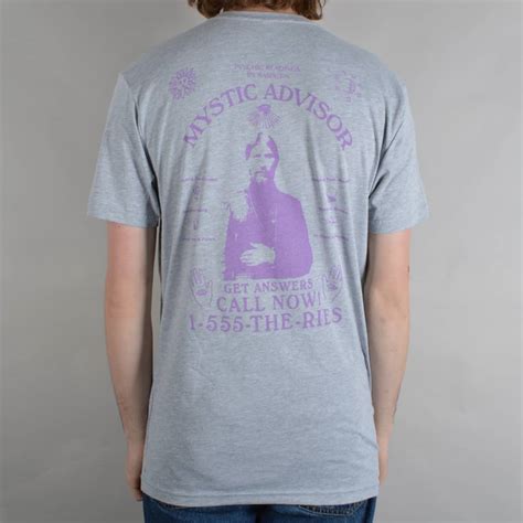 Theories Of Atlantis Mystic Adviser Skate T Shirt Light Heather